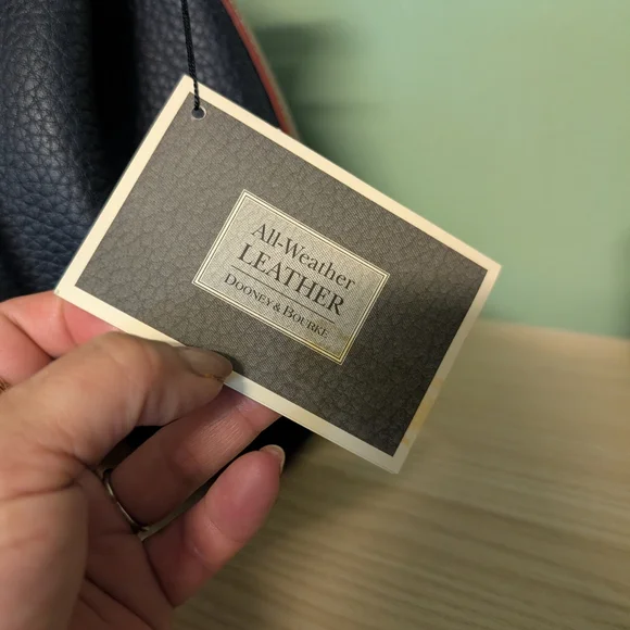 Nwt Rare Vintage Dooney & Bourke All Weather Leather Bag And Wallet Set - Picture 3 of 16